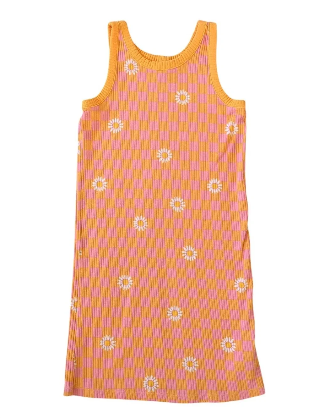 Old Navy Daisy Printed Ribbed Tank Dress (SizeM/8)